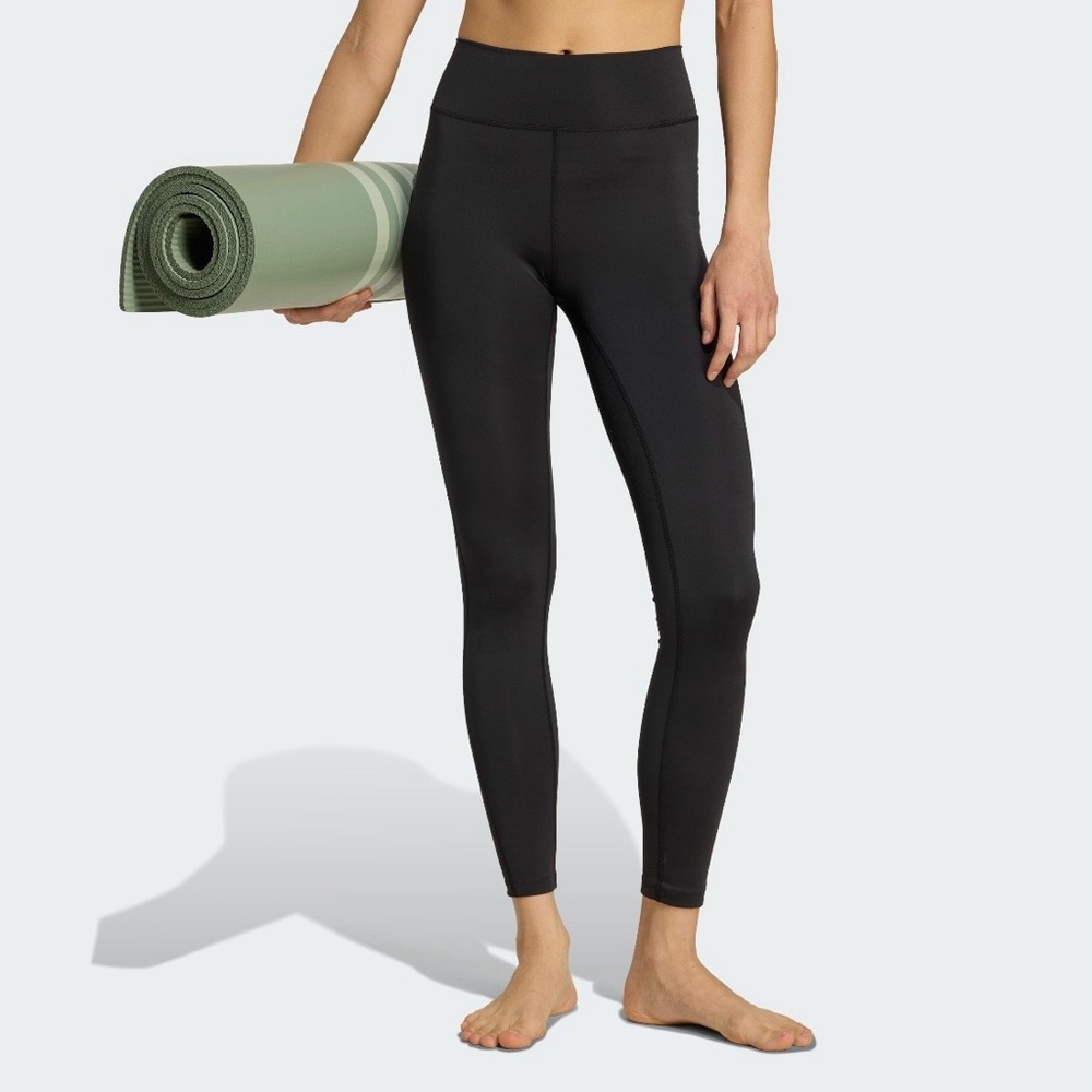 Adidas High-Waist Black Active Leggings - Women Size M NWT